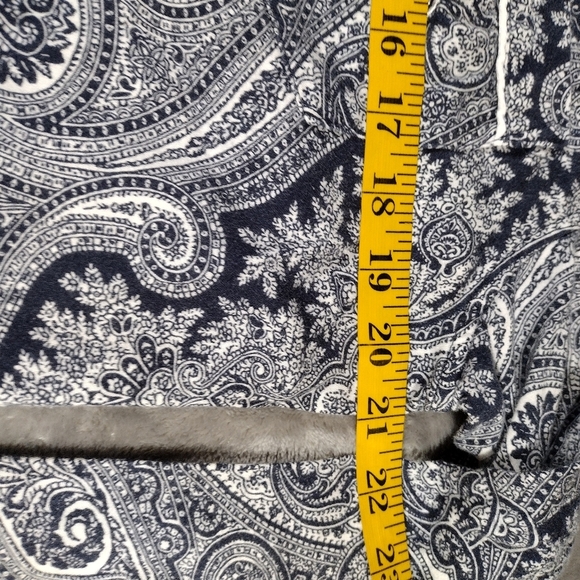 Lauren Ralph Lauren Paisley Monogram Logo Sleepshirt Women M Pajamas Loungewear - Picture 7 of 9